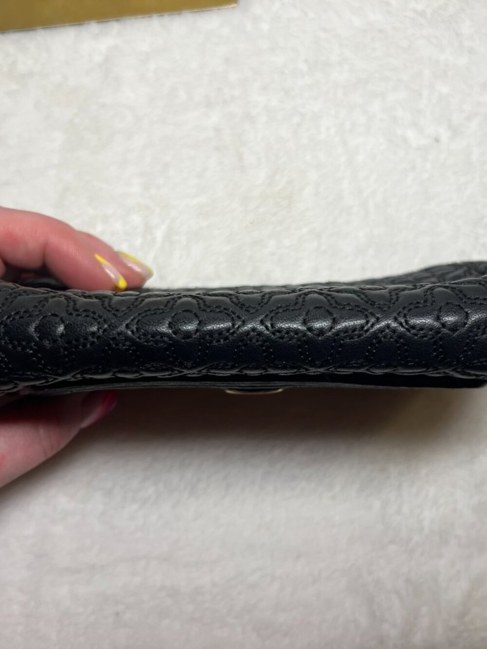 Tory Burch Black Bryant Quilted Black Leather Small Crossbody Bag EUC - Picture 6 of 9